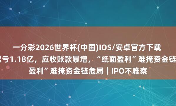 一分彩2026世界杯(中国)IOS/安卓官方下载 绿控传动：十年累亏1.18亿，应收账款暴增，“纸面盈利”难掩资金链危局｜IPO不雅察