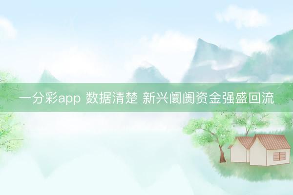 一分彩app 数据清楚 新兴阛阓资金强盛回流