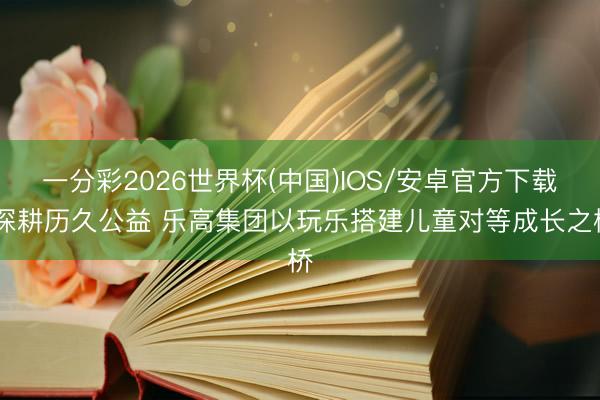 一分彩2026世界杯(中国)IOS/安卓官方下载 深耕历久公益 乐高集团以玩乐搭建儿童对等成长之桥