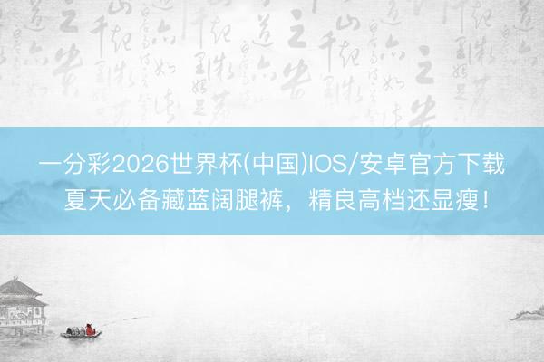 一分彩2026世界杯(中国)IOS/安卓官方下载 夏天必备藏蓝阔腿裤，精良高档还显瘦！