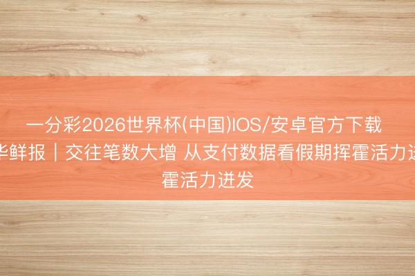 一分彩2026世界杯(中国)IOS/安卓官方下载 新华鲜报|交往笔数大增 从支付数据看假期挥霍活力迸发